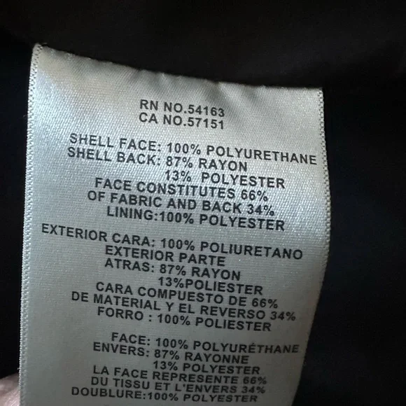 Levi's Women's Black Vegan Leather Jacket - Picture 5 of 5